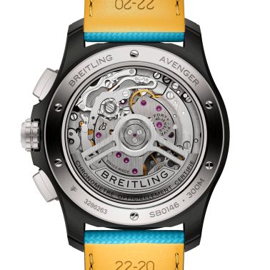 Breitling Avenger B01 Chronograph Night Mission watch turquoise 44 mm SB0146101L1X1