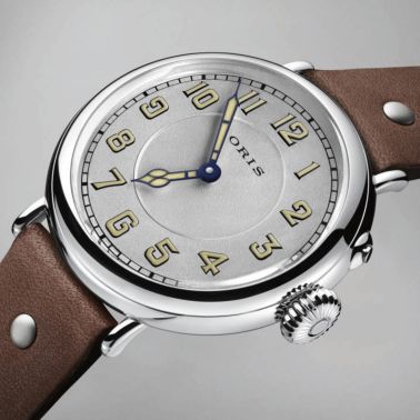 Oris Big Crown 1917 Limited Edition automatic silver dial leather strap 40 mm