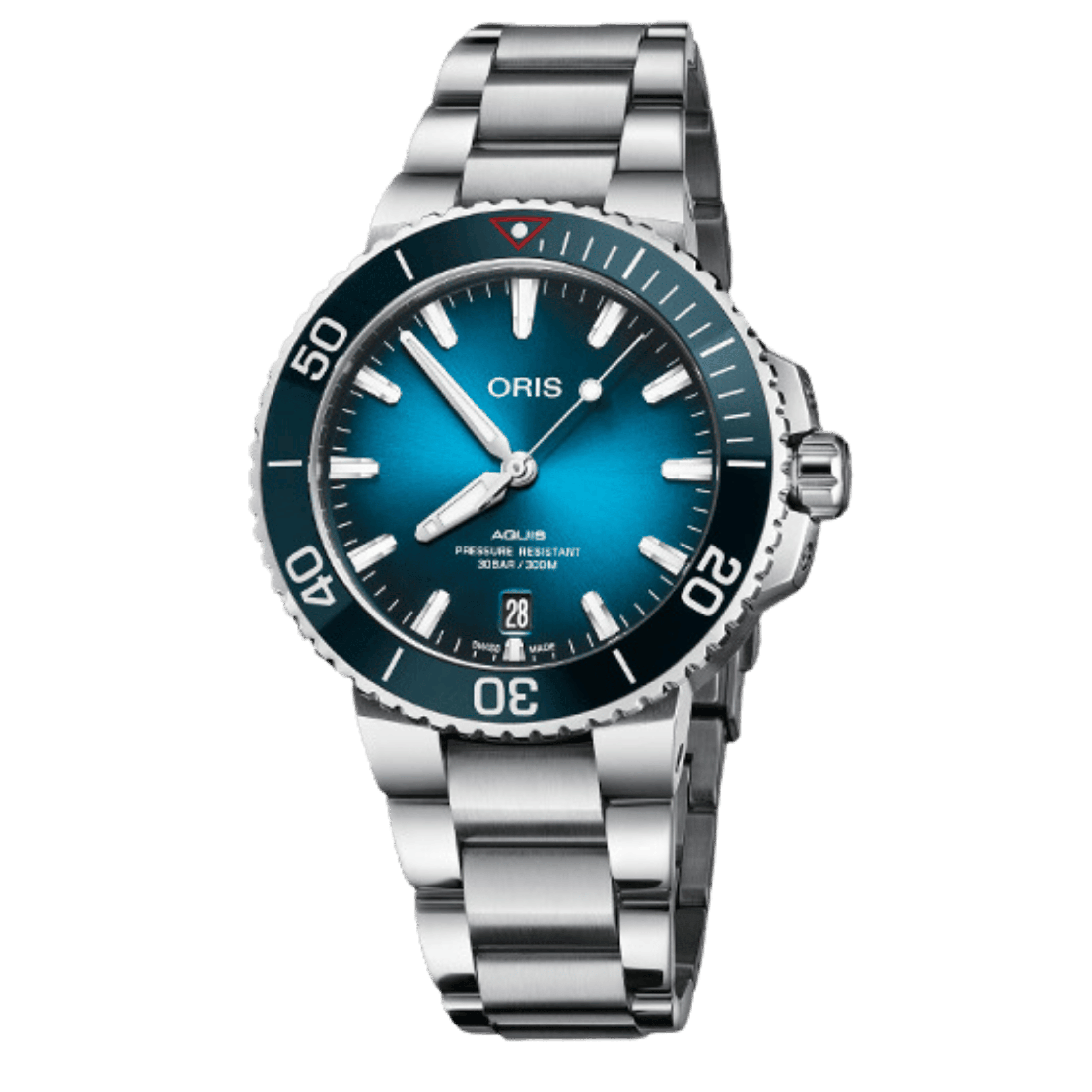Oris Aquis Date Clean Ocean Limited Edition automatic blue dial steel bracelet 39,5 mm