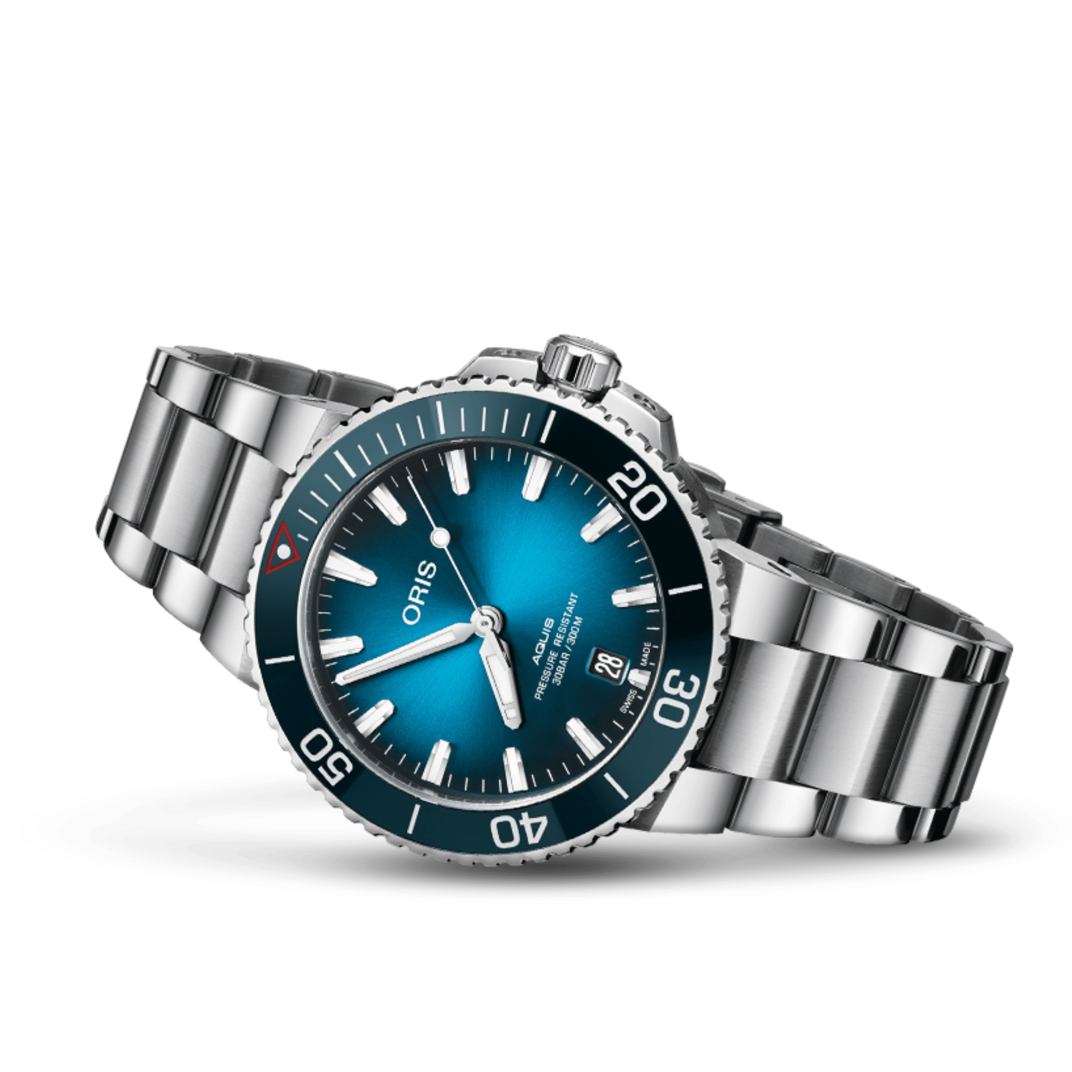 Oris Aquis Date Clean Ocean Limited Edition automatic blue dial steel bracelet 39,5 mm