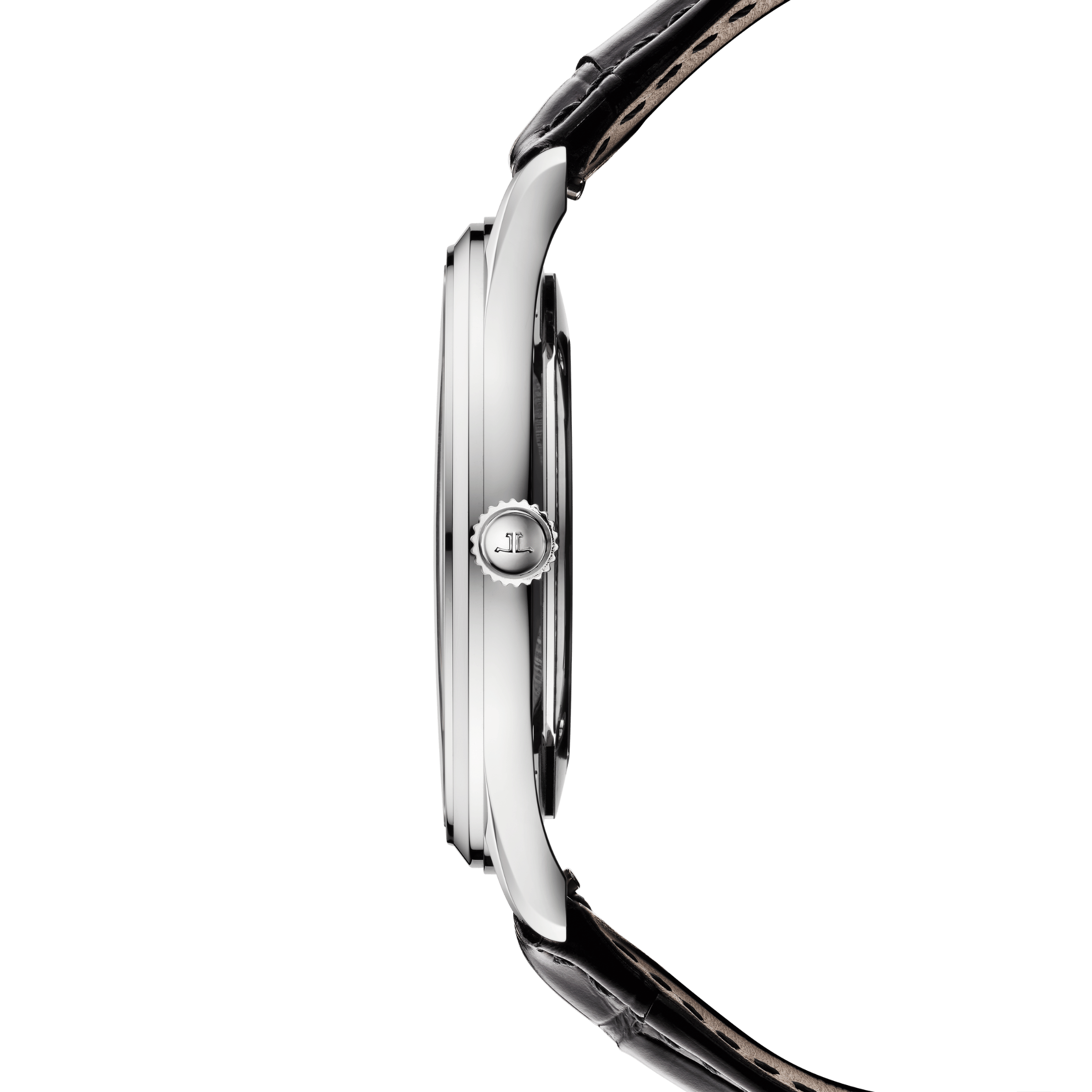 Montre Jaeger-LeCoultre Master Ultra Thin Date automatique cadran bleu bracelet cuir d'alligator 39 mm