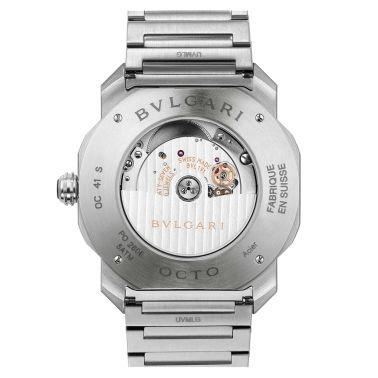 Bulgari Octo Roma automatic watch blue dial steel bracelet 41 mm 102856