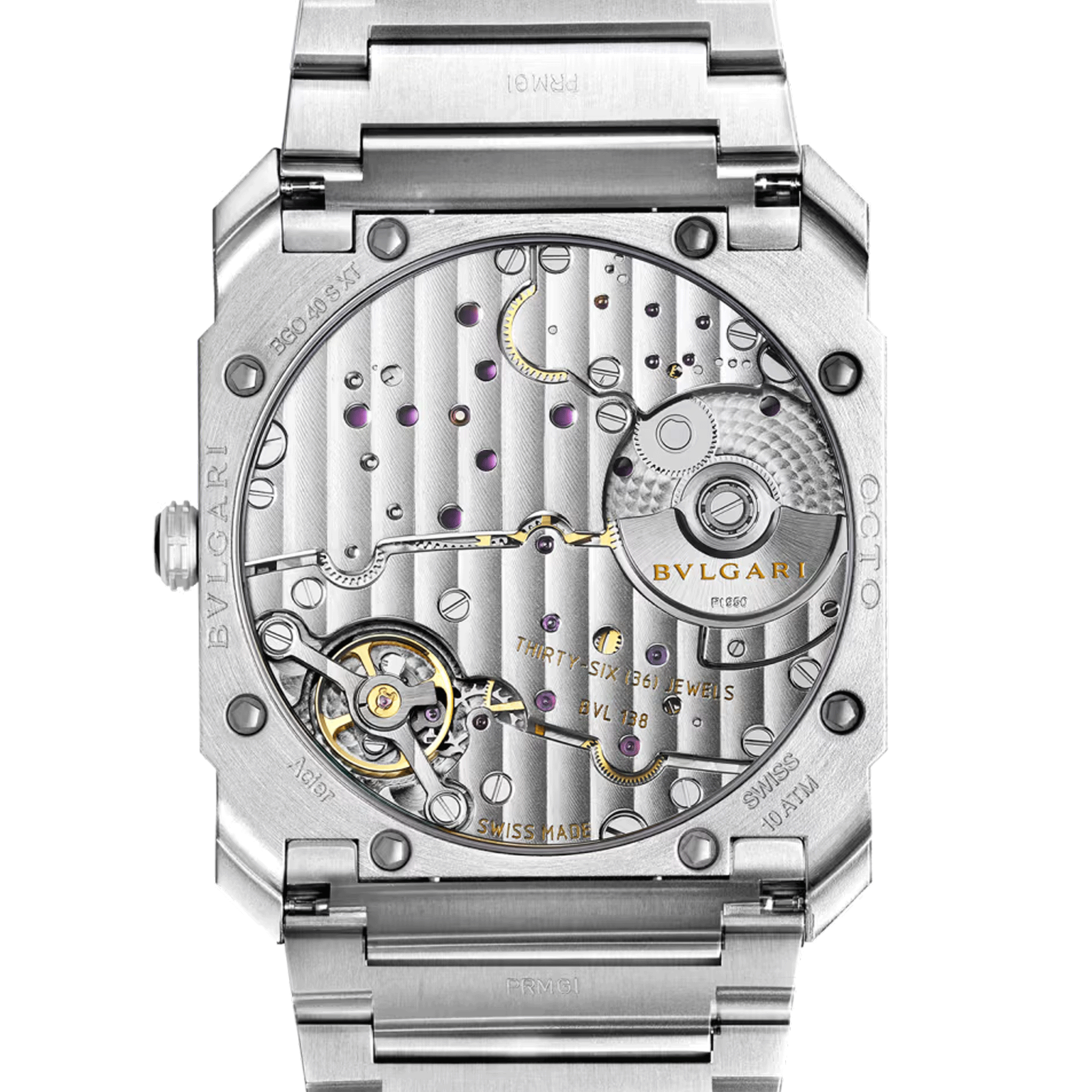 Bulgari Octo Finissimo automatic watch blue dial stainless steel bracelet 40 mm 103431