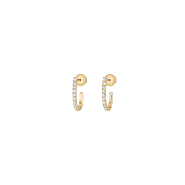 Créoles Messika Gatsby XS en or jaune et diamants