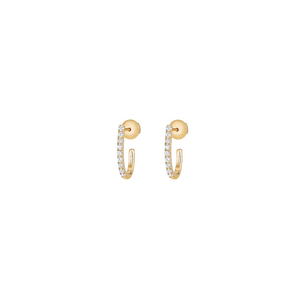 Créoles Messika Gatsby XS en or jaune et diamants