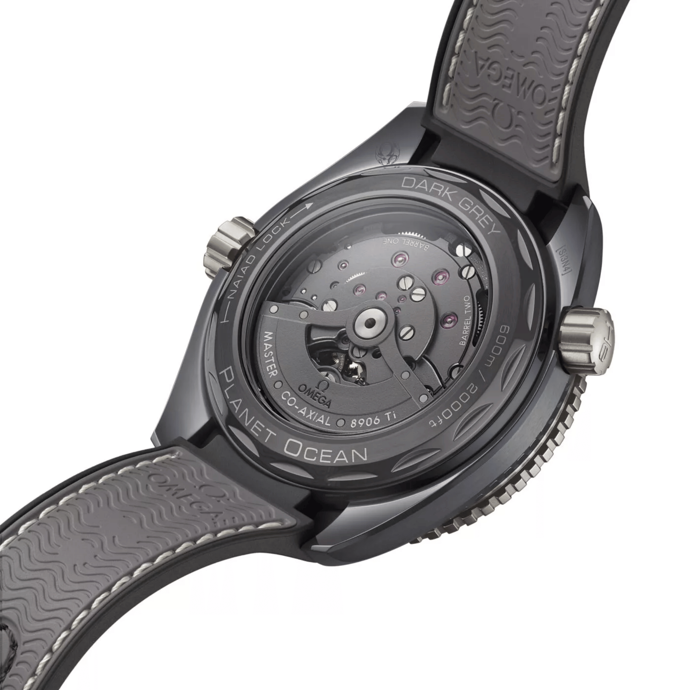 Montre Omega Seamaster Planet Ocean 600m Master Chronometer GMT "Dark Grey" céramique bracelet caoutchouc 45,5 mm