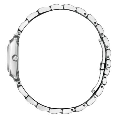 Montre Citizen Ladies Eco-Drive cadran nacre bracelet acier 21,5 x 28,4 mm