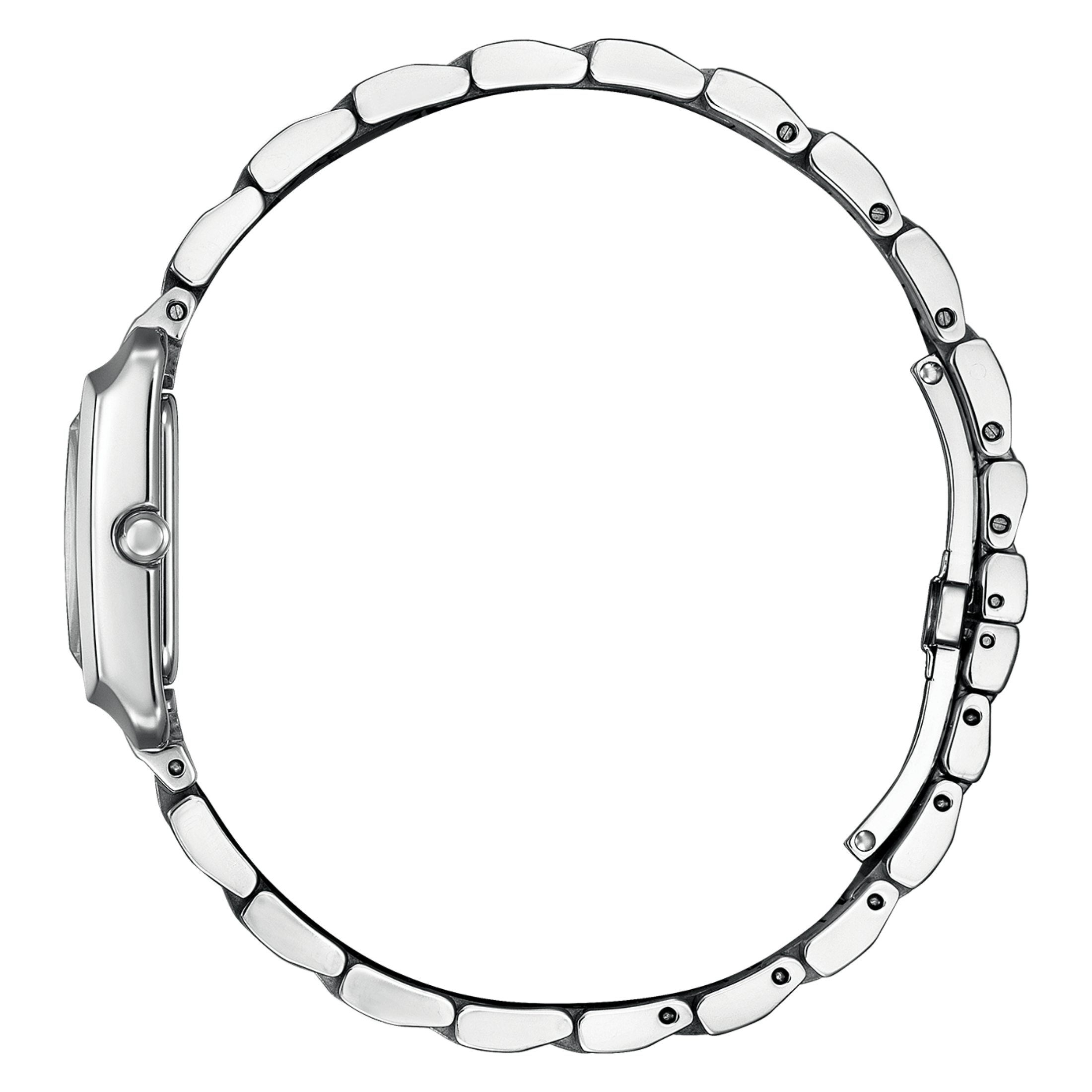 Montre Citizen Ladies Eco-Drive cadran nacre bracelet acier 21,5 x 28,4 mm