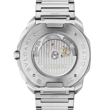 Montre Bulgari Octo Roma Chronographe automatique cadran bleu bracelet acier 42 mm 103829