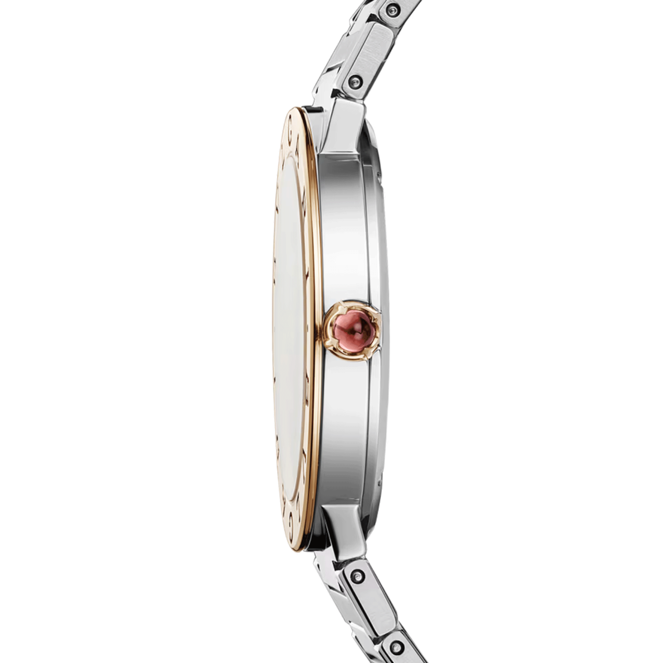 Bulgari Bvlgari Bvlgari quartz watch diamond index grey dial steel bracelet 33 mm 103757