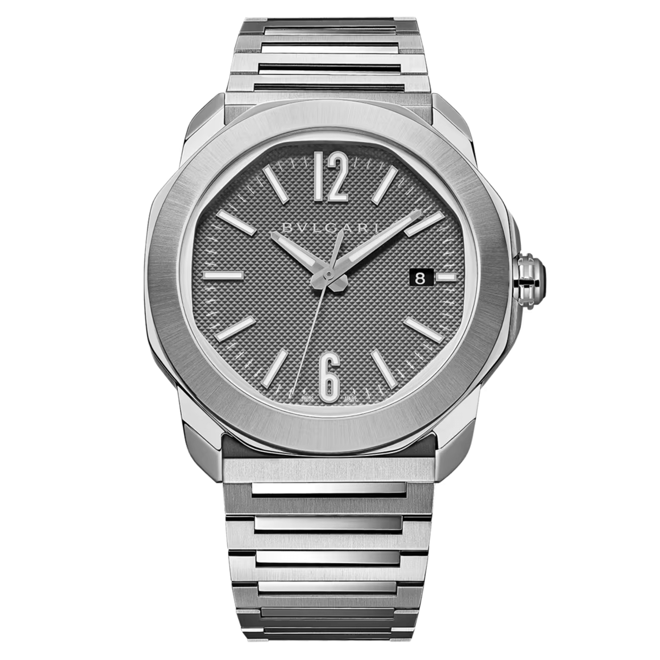 Bulgari Octo Roma automatic watch anthracite dial steel bracelet 41 mm 103740
