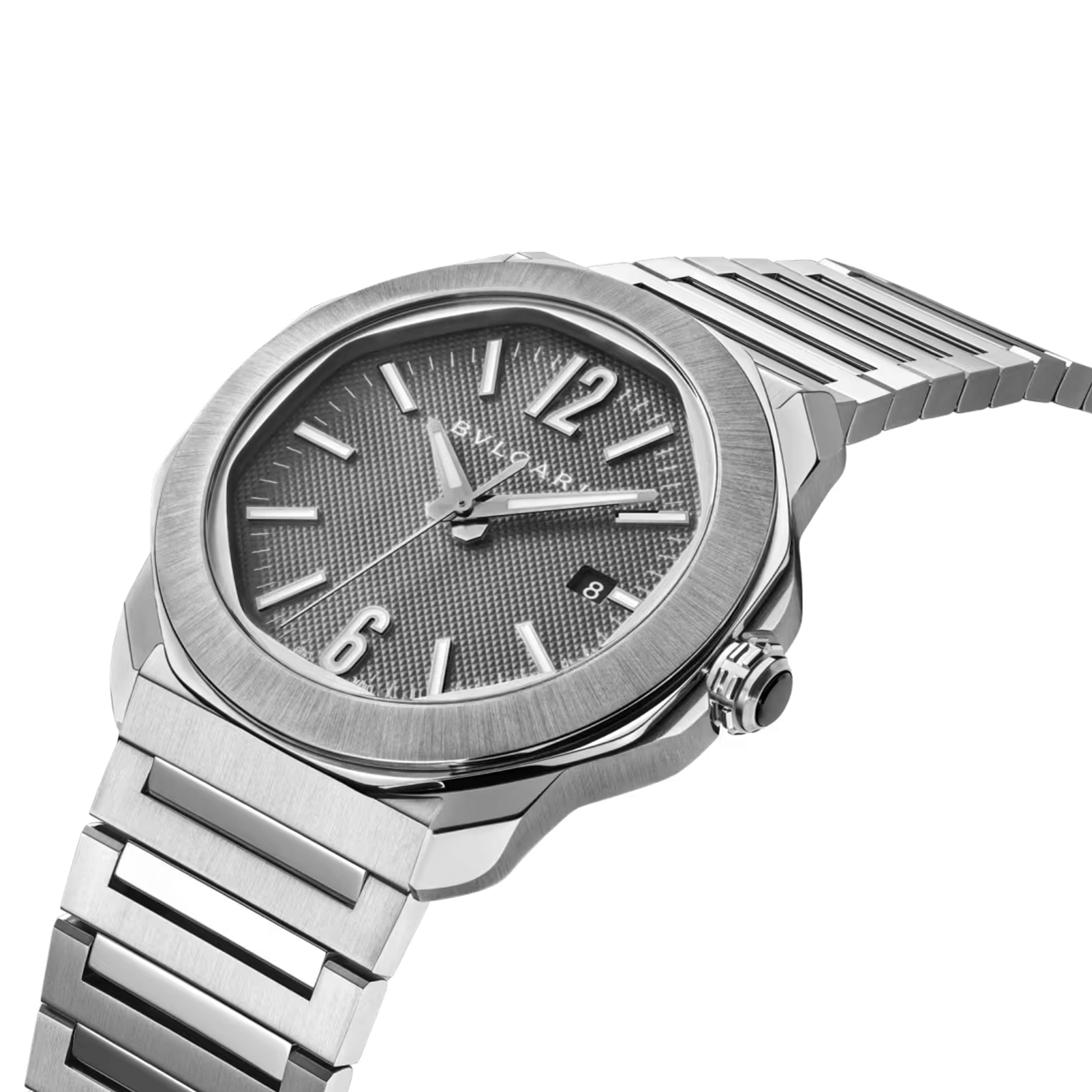 Bulgari Octo Roma automatic watch anthracite dial steel bracelet 41 mm 103740