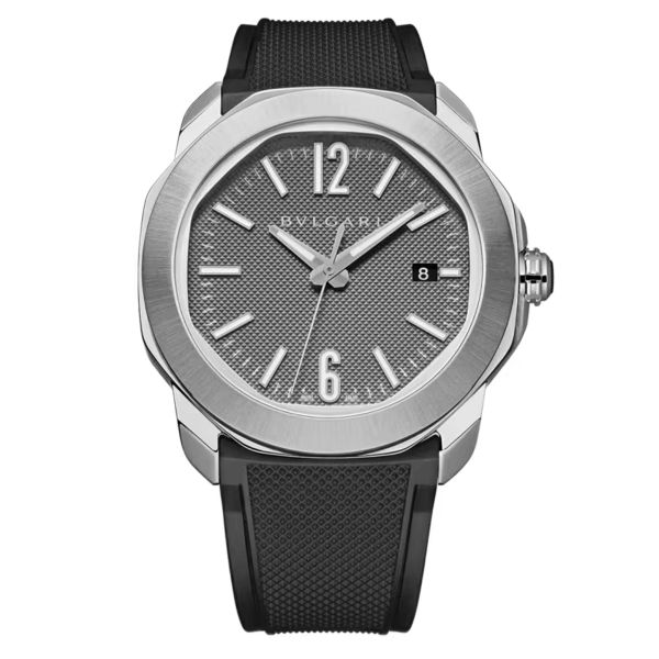 Montre Bulgari Octo Roma automatique cadran anthracite bracelet acier 41 mm 103740
