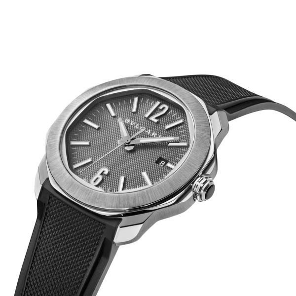Montre Bulgari Octo Roma automatique cadran anthracite bracelet acier 41 mm 103740