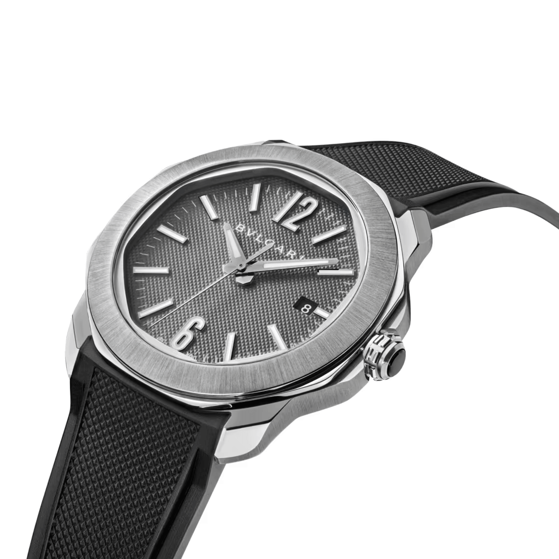 Montre Bulgari Octo Roma automatique cadran anthracite bracelet acier 41 mm 103740