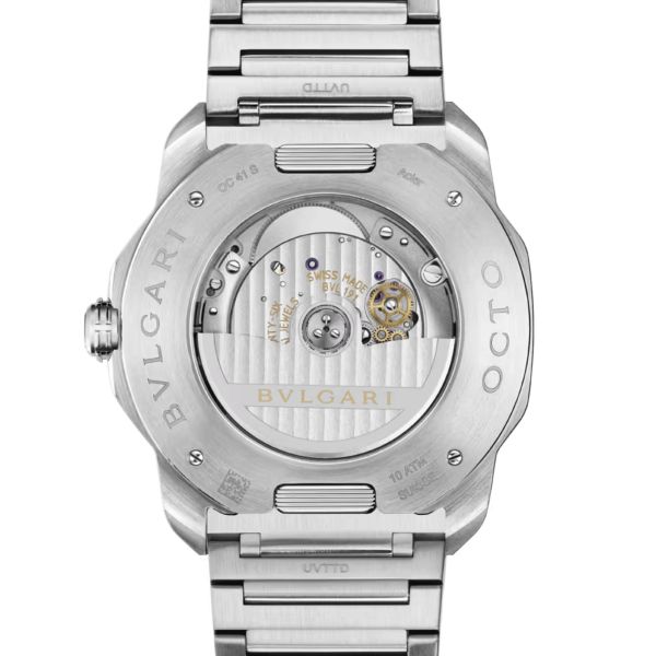 Montre Bulgari Octo Roma automatique cadran bleu bracelet acier 41 mm 103739