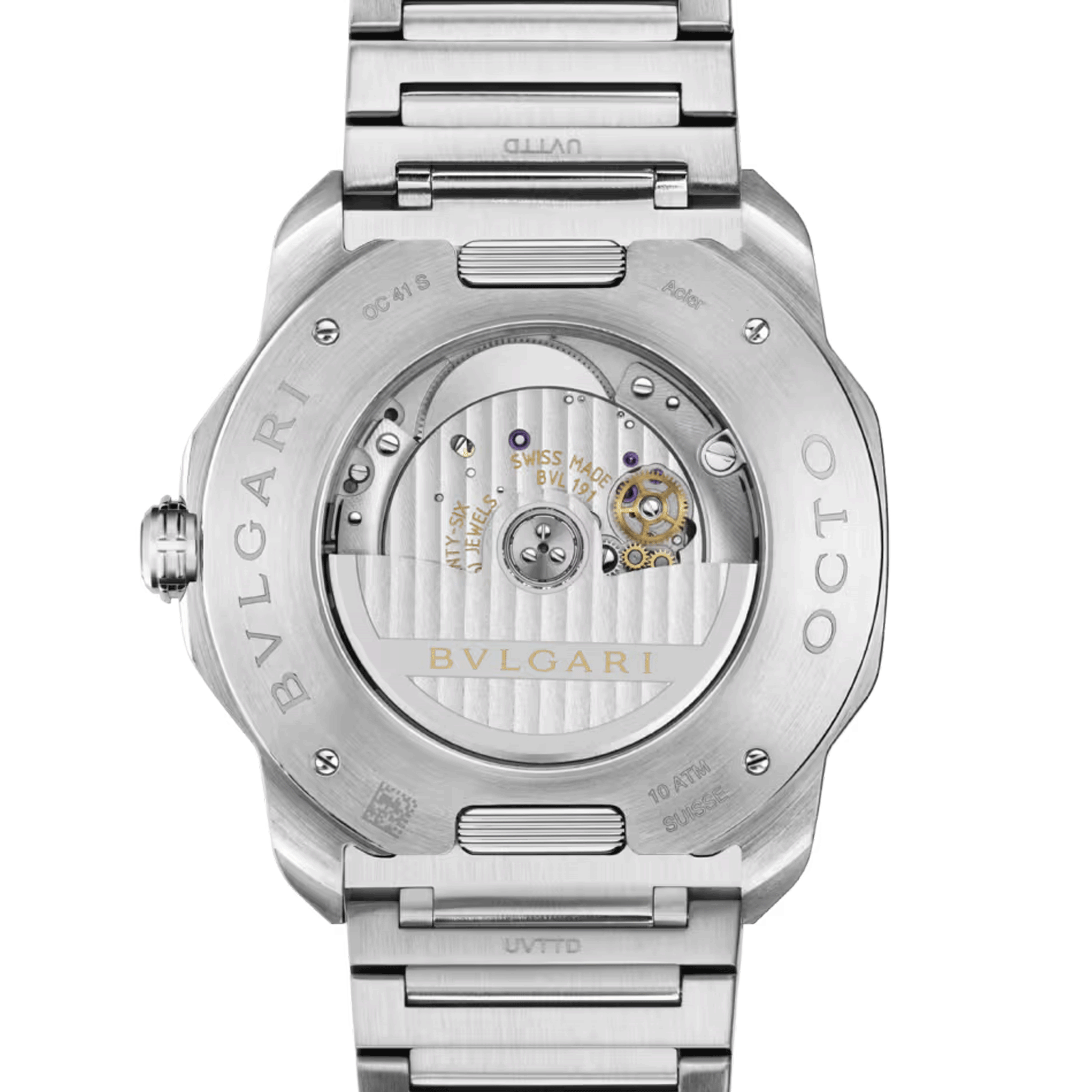 Montre Bulgari Octo Roma automatique cadran bleu bracelet acier 41 mm 103739