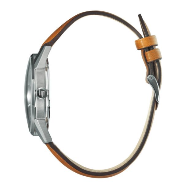 Lip Himalaya Day-Date quartz green dial leather strap 40 mm