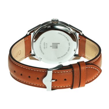 Lip Himalaya Day-Date quartz green dial leather strap 40 mm