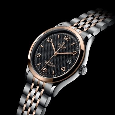 Tudor 1926 automatic watch rose gold bezel black dial steel and rose gold bracelet 36 mm M91451-0003