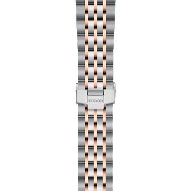 Montre Tudor 1926 automatique lunette or rose cadran noir bracelet acier et or rose 36 mm M91451-0003