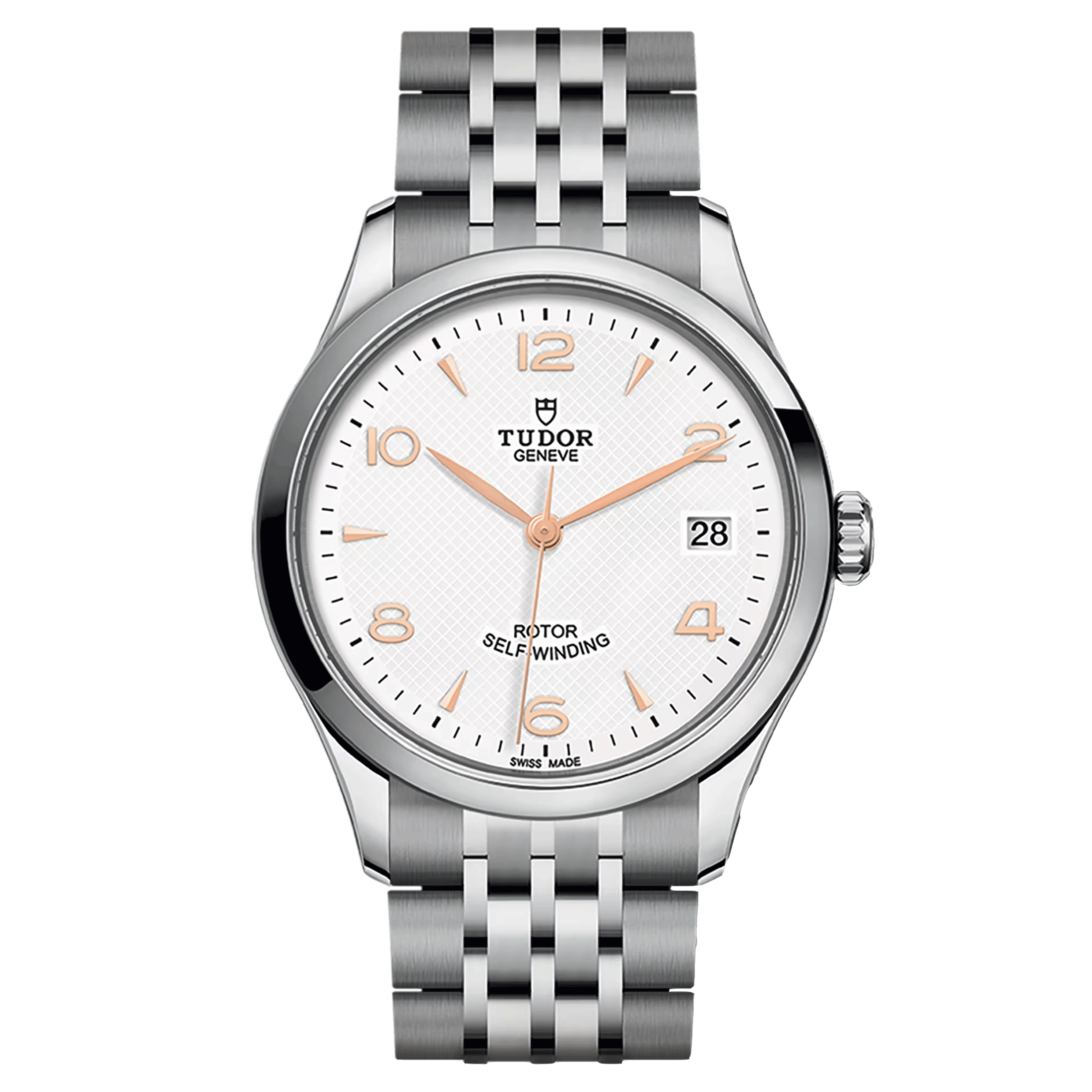 Montre Tudor 1926 automatique cadran blanc bracelet acier 36 mm M91450-0011