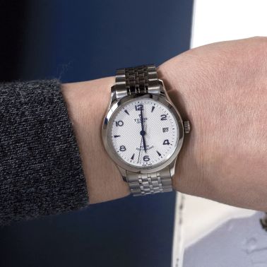 Montre Tudor 1926 automatique cadran blanc opalin bracelet acier 36 mm M91450-0005