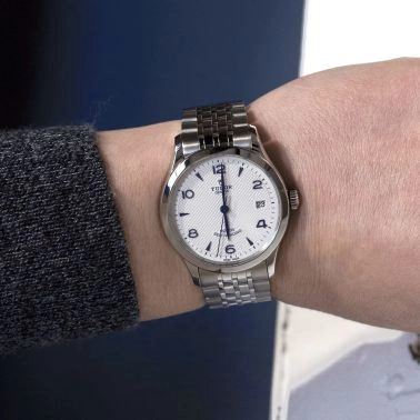 Montre Tudor 1926 automatique cadran blanc opalin bracelet acier 36 mm M91450-0005