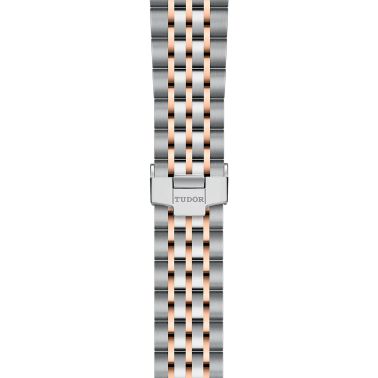 Montre Tudor 1926 automatique lunette or rose cadran argenté bracelet acier et or rose 36 mm M91451-0001