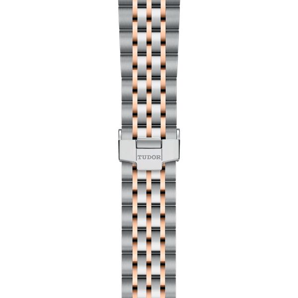 Montre Tudor 1926 automatique lunette or rose cadran argenté bracelet acier et or rose 36 mm M91451-0001