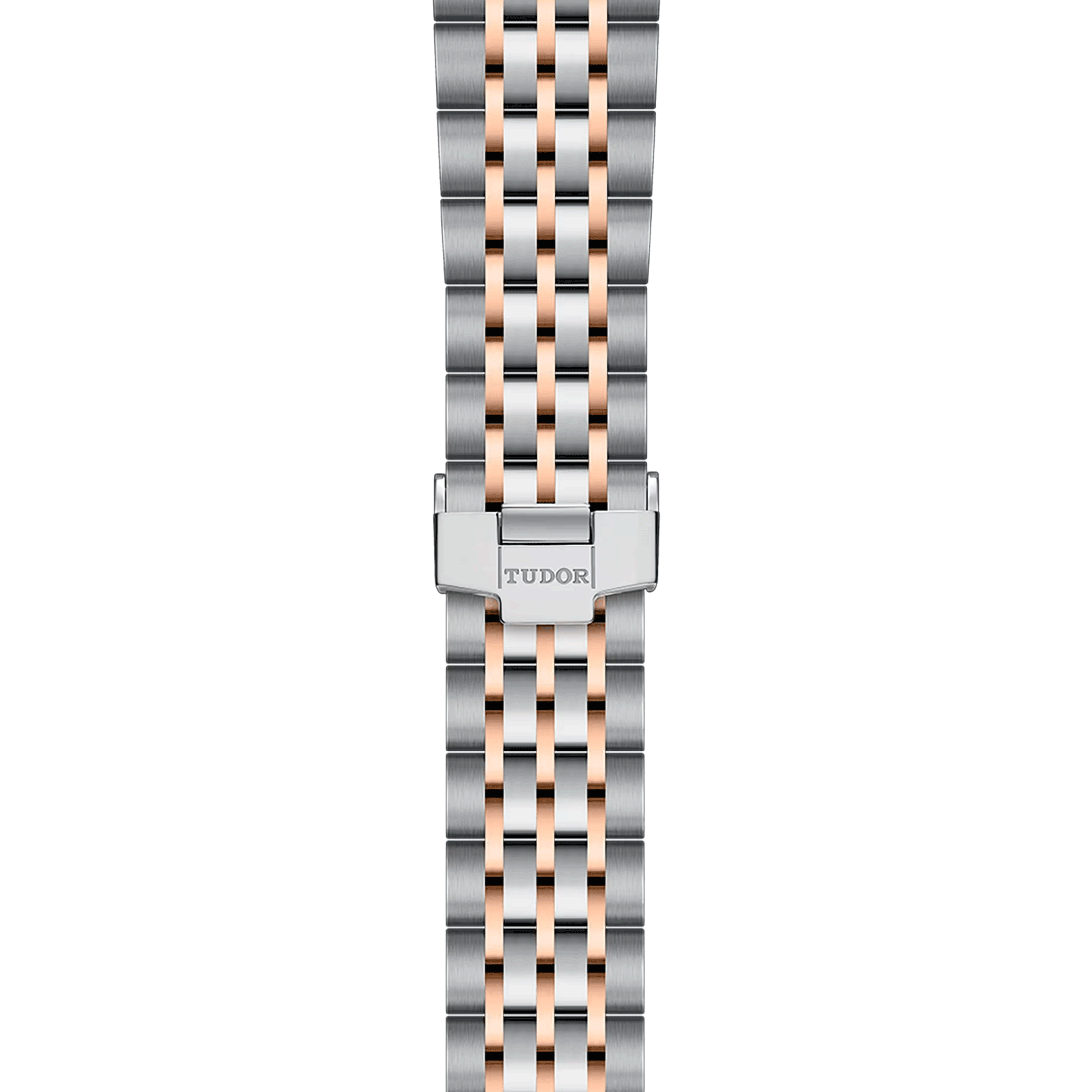 Montre Tudor 1926 automatique lunette or rose cadran argenté bracelet acier et or rose 36 mm M91451-0001