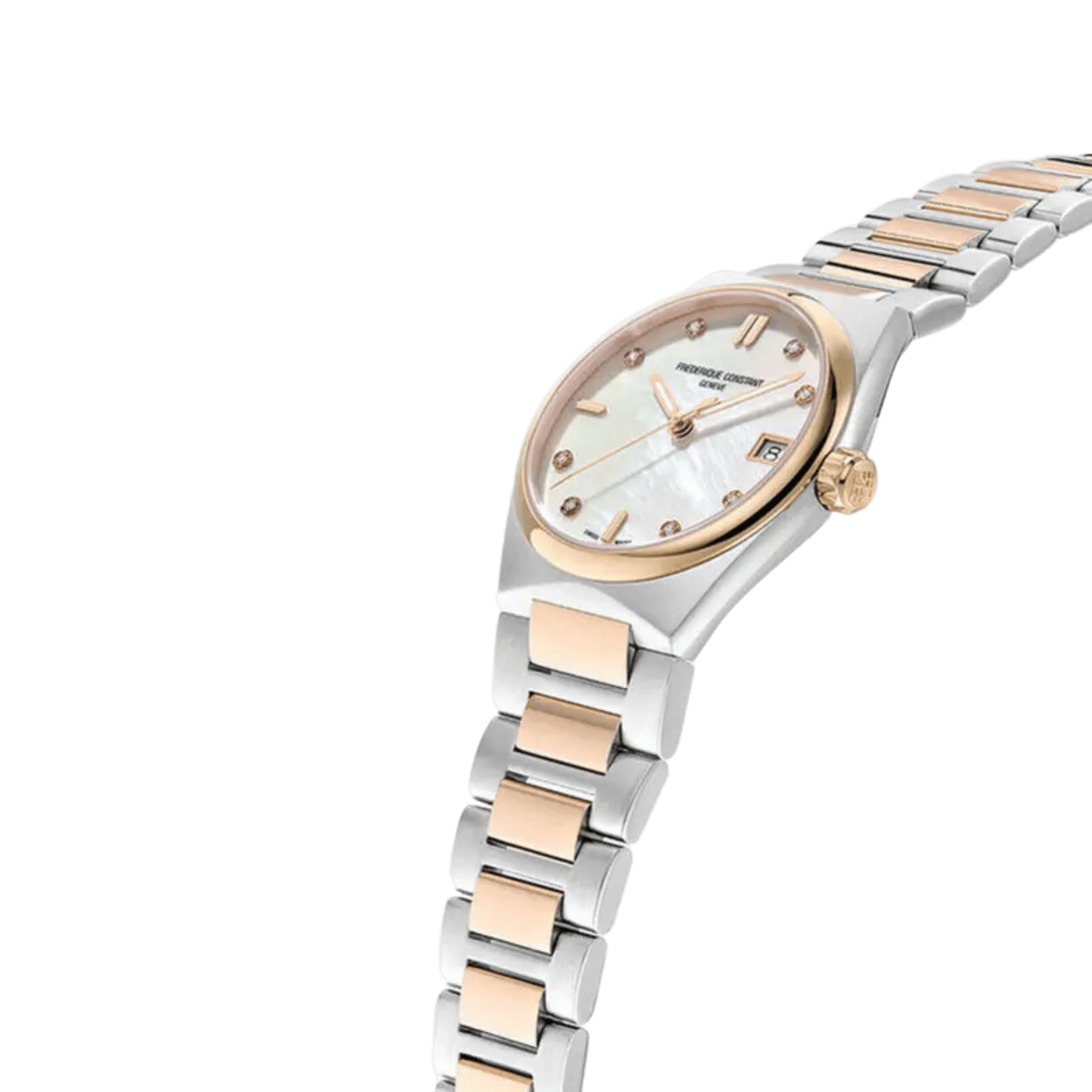 Frédérique Constant Highlife Ladies quartz mother-of-pearl dial with diamonds steel bracelet 31 mm