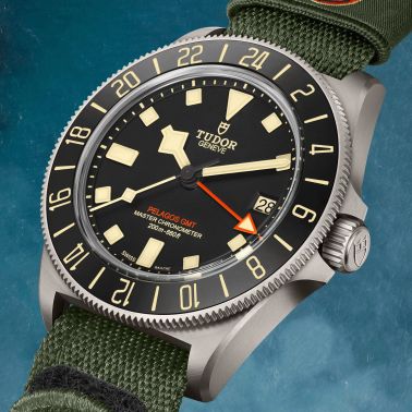 Montre Tudor Pelagos FXD Marine Nationale GMT automatique tissu vert 42 mm M2542G247NU-0002