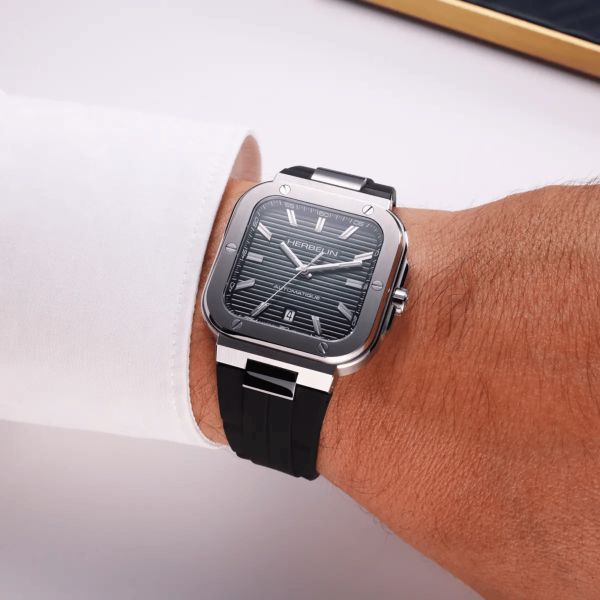 Herbelin Cap Camarat Automatic green dial rubber strap 39 x 39 mm