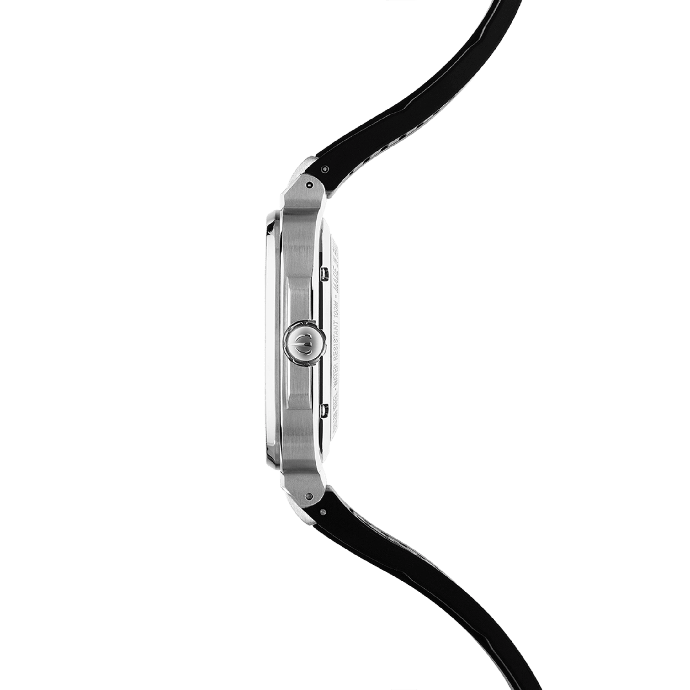 Montre Herbelin Cap Camarat Square Automatique cadran vert bracelet caoutchouc 39 x 39 mm