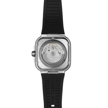 Montre Herbelin Cap Camarat Square Automatique cadran vert bracelet caoutchouc 39 x 39 mm