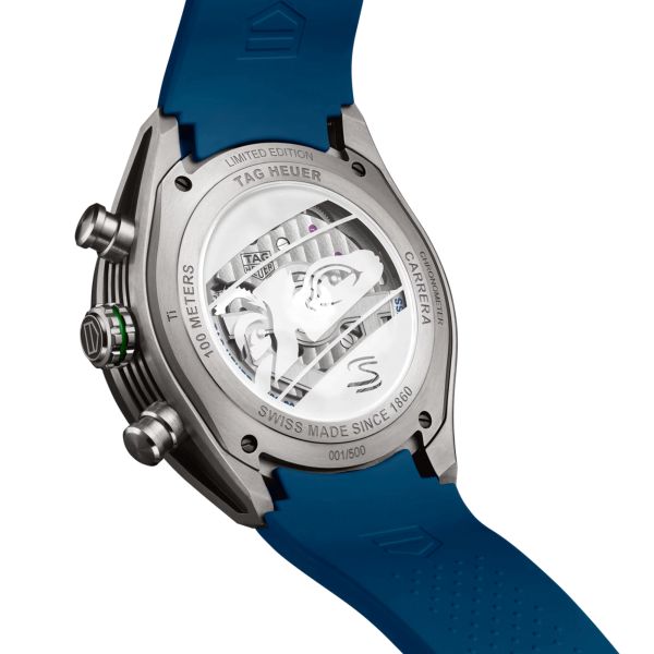 Montre TAG Heuer Carrera Extreme Sport Chronographe Tourbillon x Senna 44 CBU5081.FT6274