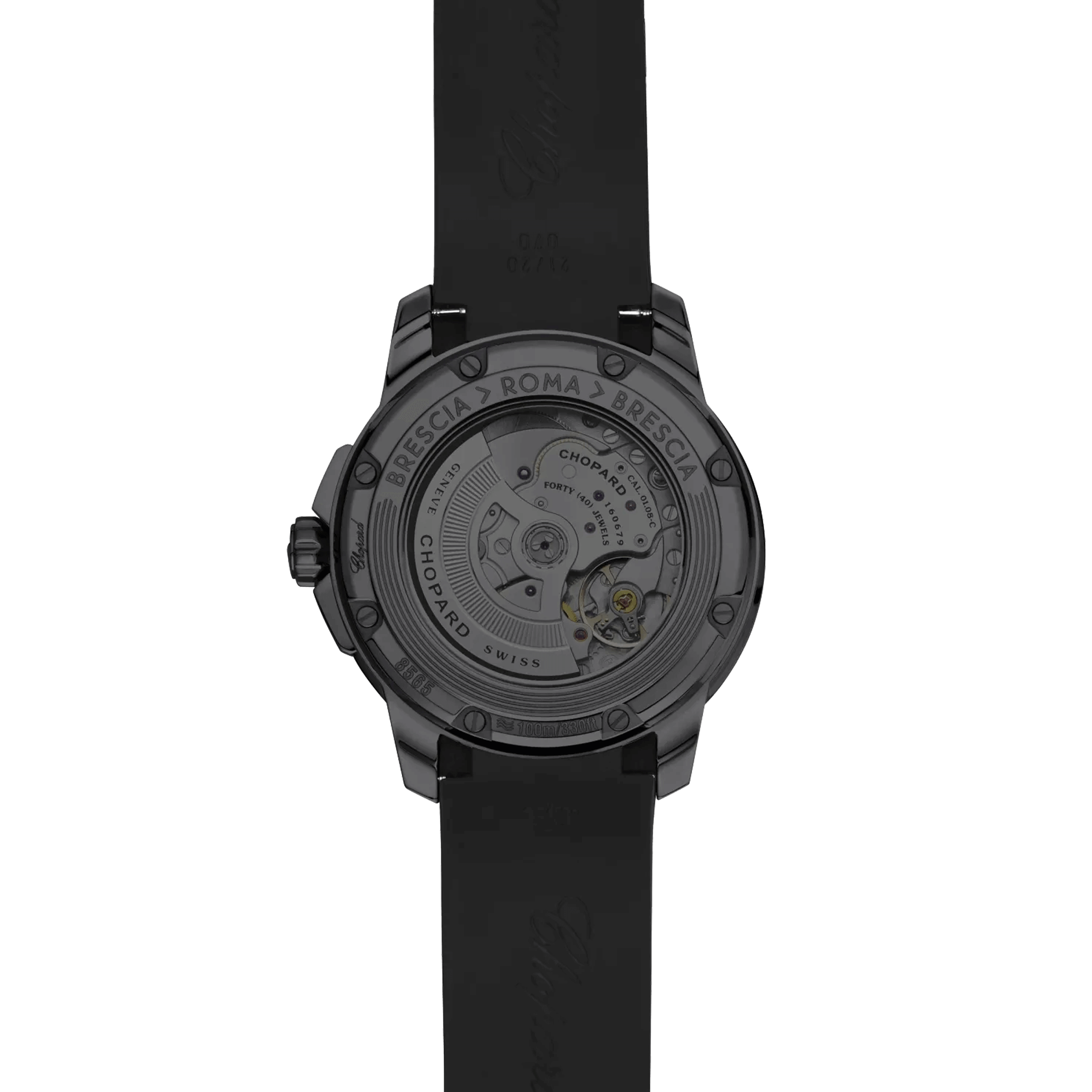 Chopard Mille Miglia GTS Power Control automatic watch black dial black rubber strap 43 mm 168566-3001