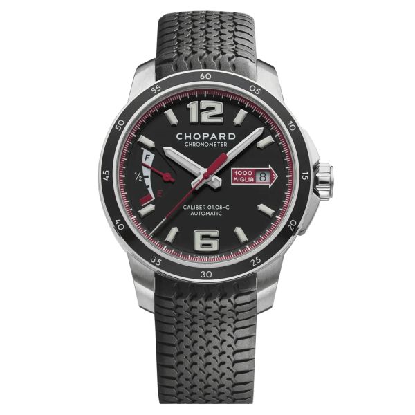 Montre Chopard Mille Miglia GTS Power Control automatique cadran noir bracelet caoutchouc noir 43 mm 168566-3001