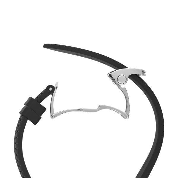 Montre Chopard Mille Miglia GTS Chronographe automatique cadran noir bracelet caoutchouc noir 44 mm 168571-3001