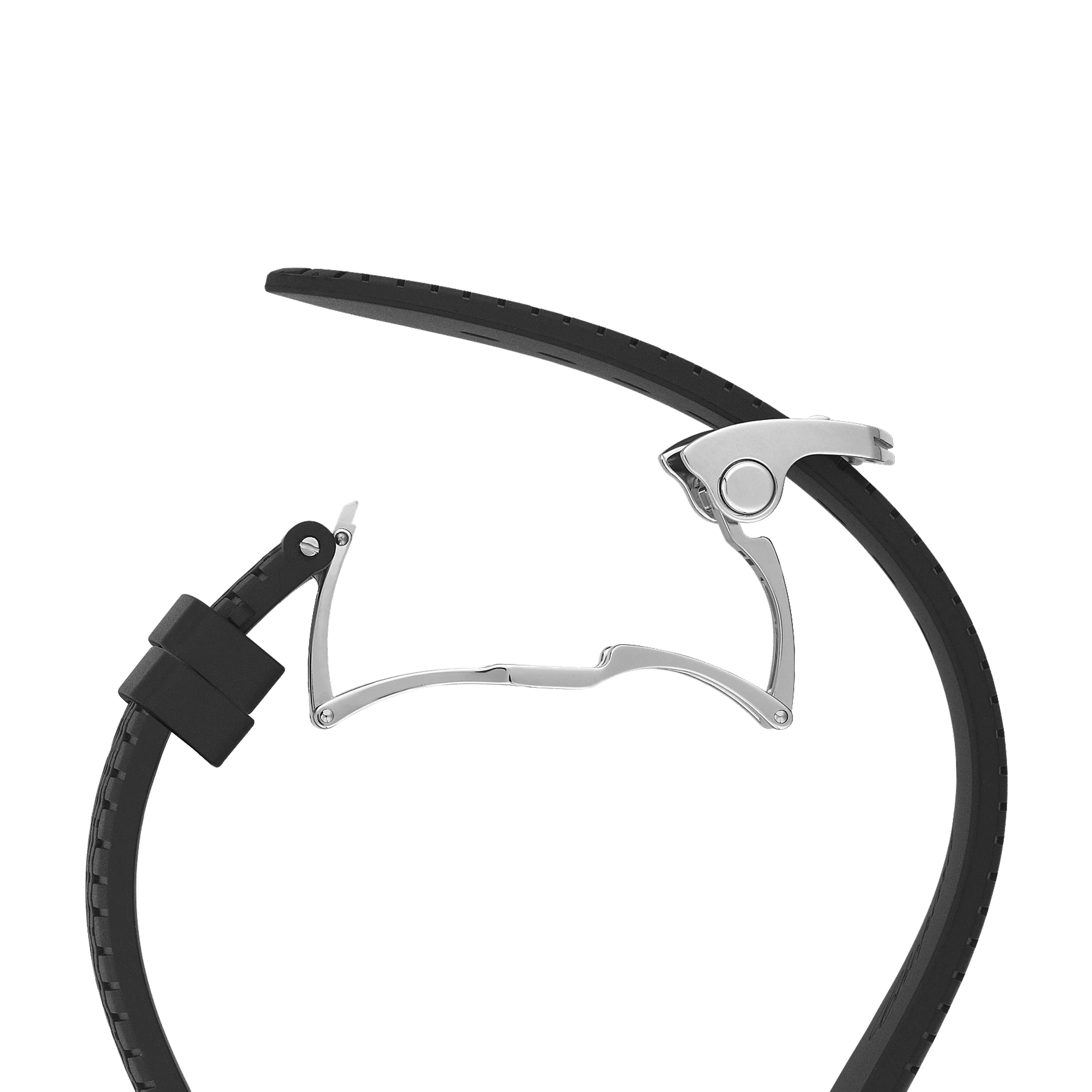 Montre Chopard Mille Miglia GTS Chronographe automatique cadran noir bracelet caoutchouc noir 44 mm 168571-3001