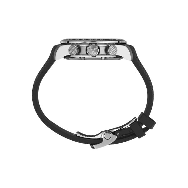 Montre Chopard Mille Miglia GTS Chronographe automatique cadran noir bracelet caoutchouc noir 44 mm 168571-3001