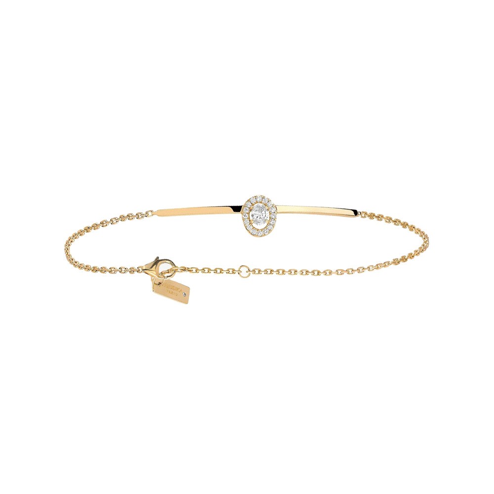 Bracelet Messika Glam'Azone en or jaune et diamants