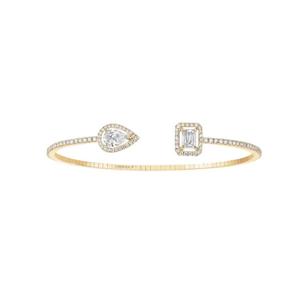 Bracelet Messika My Twin Skinny Toi & Moi en or jaune et diamants 0,80 carat
