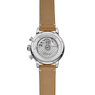 Montre Chopard Mille Miglia Classic Chronographe automatique cadran rouge bracelet cuir brun 40,5 mm 168619-3003
