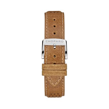 Montre Chopard Mille Miglia Classic Chronographe automatique cadran rouge bracelet cuir brun 40,5 mm 168619-3003