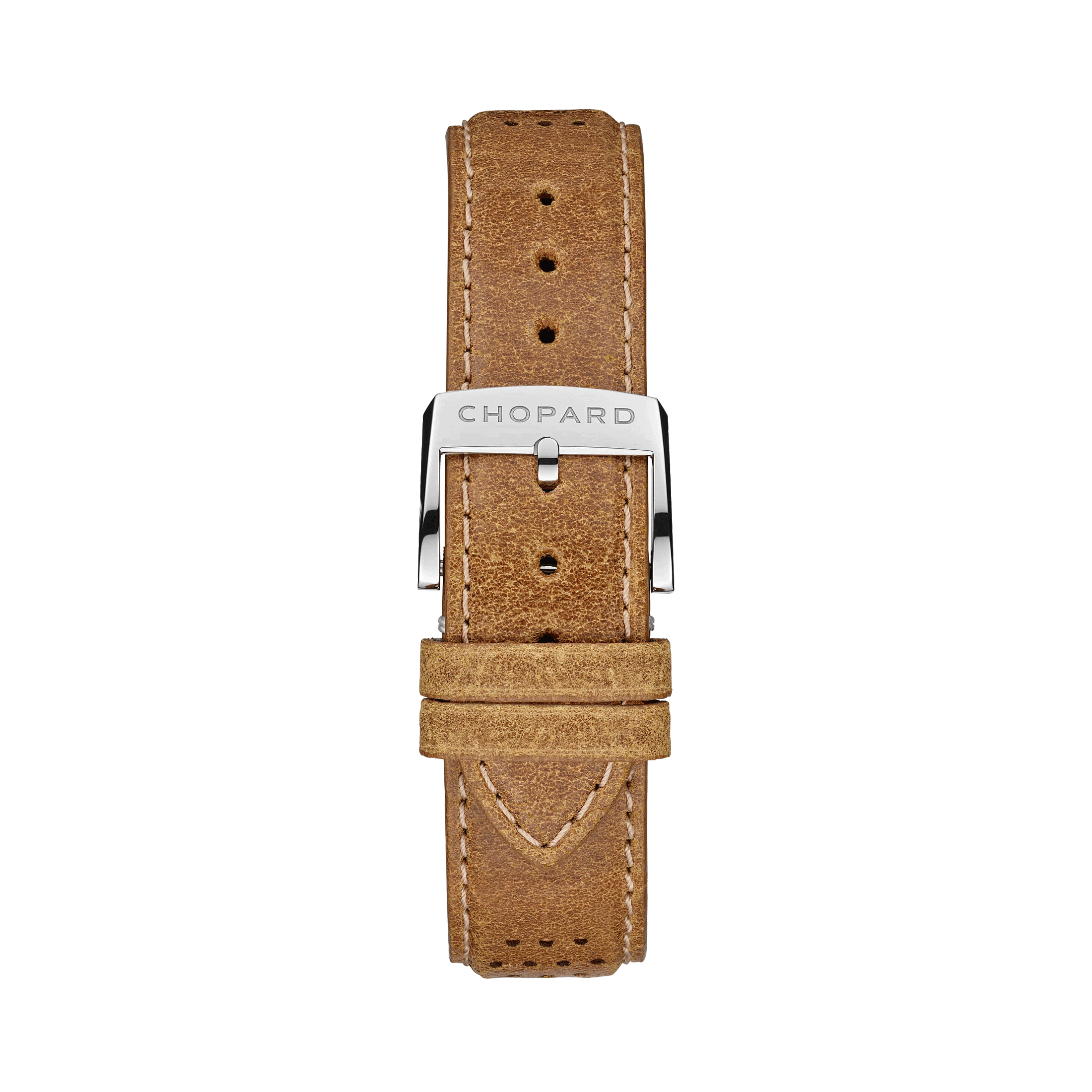 Montre Chopard Mille Miglia Classic Chronographe automatique cadran rouge bracelet cuir brun 40,5 mm 168619-3003