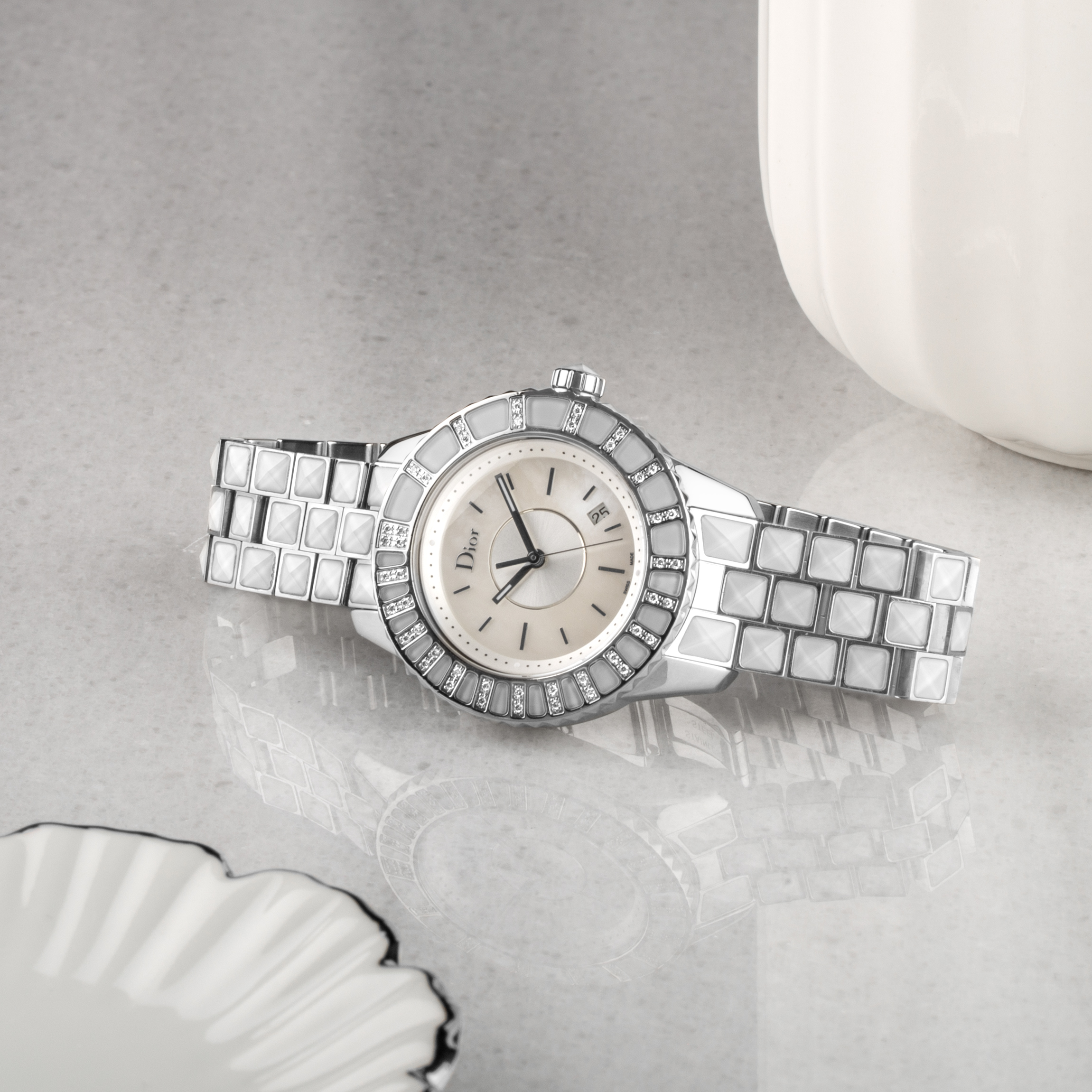 Pre-Owned Dior Christal quartz 33 mm CD113112 - Lepage