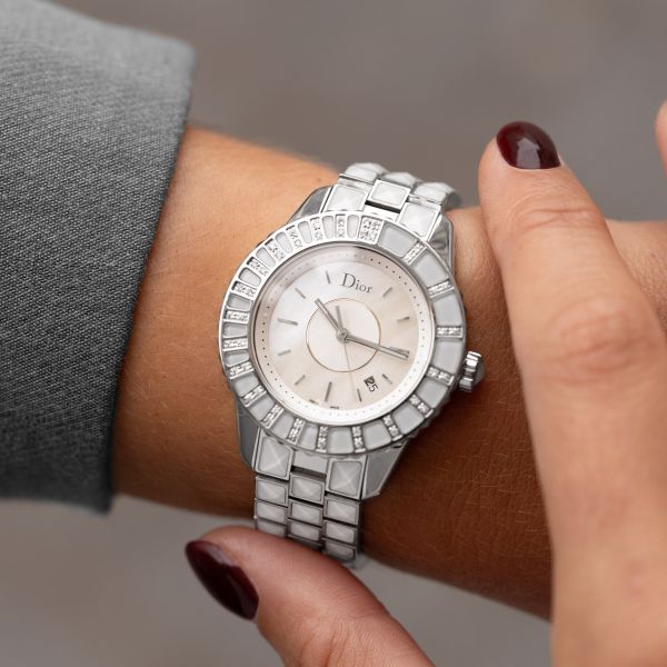 Pre-Owned Dior Christal quartz 33 mm CD113112 - Lepage