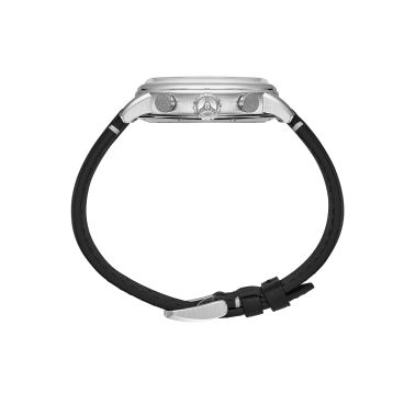 Chopard Mille Miglia Classic automatic chronograph watch silver dial black leather strap 40.5 mm 168619-3005